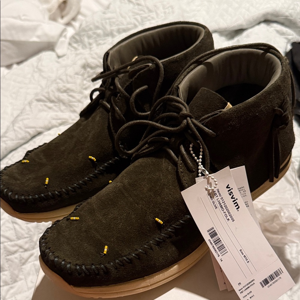 Visvim Brown Suede Moccasin Shoes 9 M , 11 F